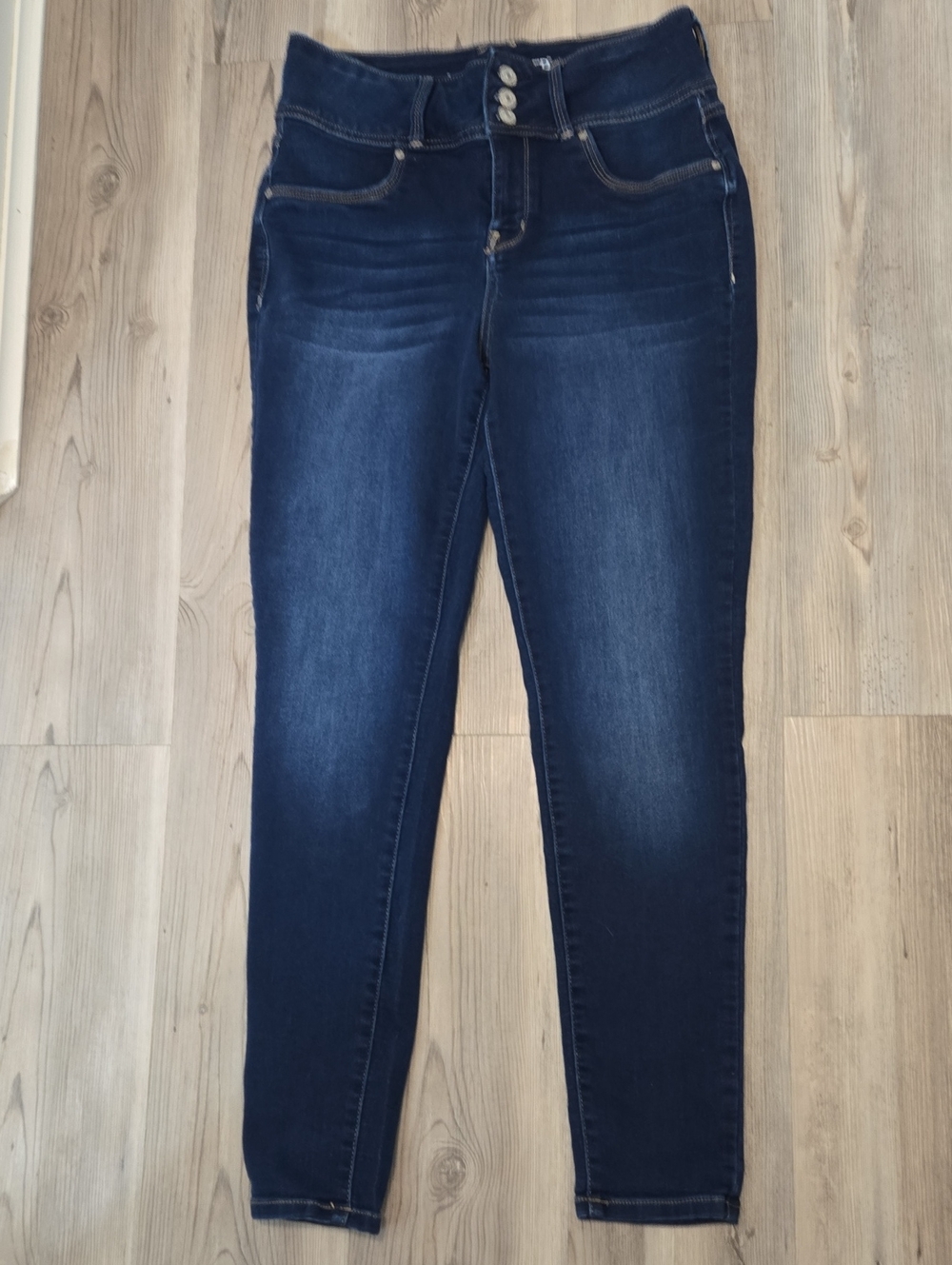 Wallflower Navy Blue High-Rise Skinny Jeans